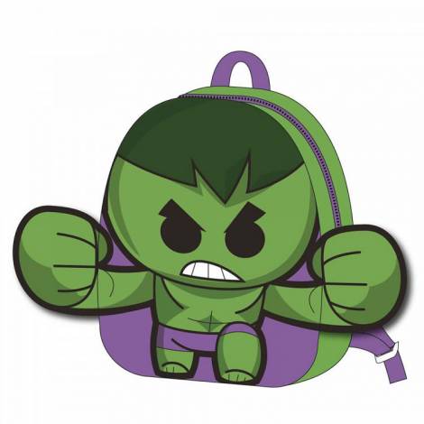 Απαλή Τσάντα Πλάτης 22εκ Παιδικού Σταθμού MARVEL Avengers Hulk