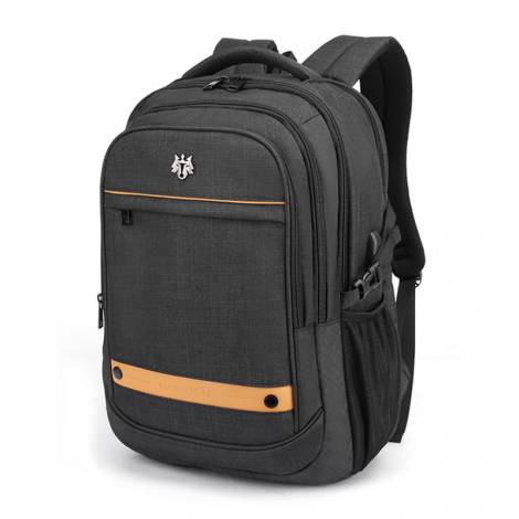 Arctic Hunter Golden Wolf Backpack με θήκη για laptop έως 15,6