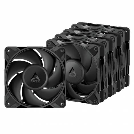 Arctic P12 Pro PST - 5 Pack - Black 120mm 3000 RPM PWM case fan