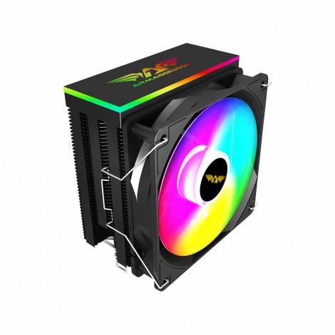 ARMAGGEDDON ARGB SILENT 12CM CPU COOLING FAN 6 HEAT PIPES BLACK