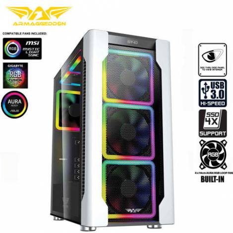 ARMAGGEDDON FULL ATX GAMING PC CASE AIRSTREAM S140