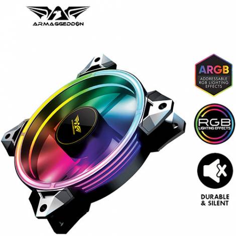 ARMAGGEDDON PC COOLING FAN ARGB TX QUAD RING-12