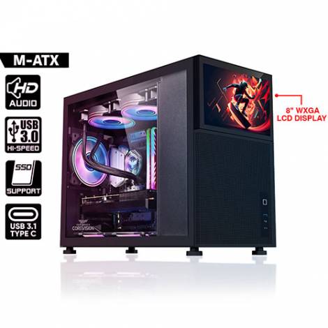ARMAGGEDDON PIXXEL+ PRO 24' FLAT SCREEN PROFFESSIONAL AND GAMING MONITOR PF24HD BLACK