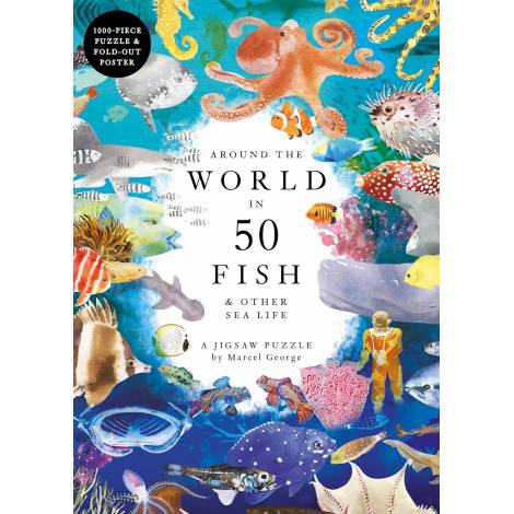 AROUND THE WORLD IN 50 FISH: A JIGSAW PUZZLE - 1000 PIECES