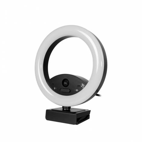 Arozzi Webcam Occhio RL True Privacy με Ringlight και Μικρόφωνο 1080p USB 2.0 AZ-OCCHIO-RL