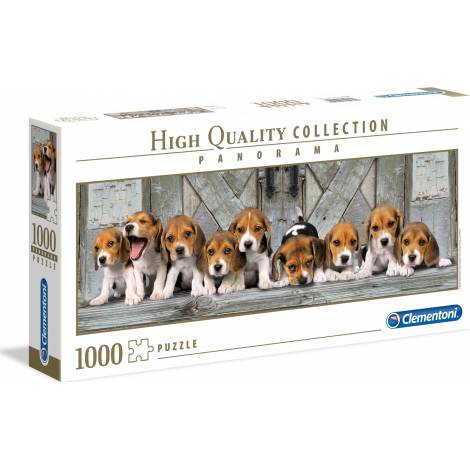 AS Clementoni Puzzle - High Quality Collection Panorama - Beagles (1000pcs) (1220-39435)