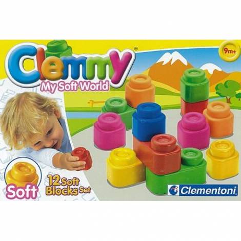 AS Company Clementoni Baby Clemmy 12 Soft Blocks Set (1033-14706)