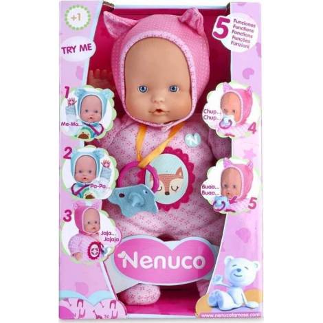 AS Company Nenuco - Doll with 5 Functions- Pink Clothes (20961)