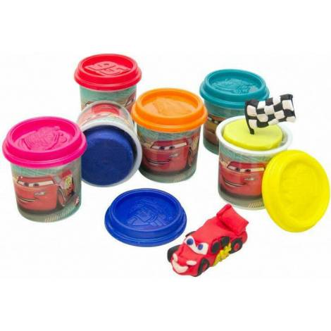 AS Disney Cars - 6 Βαζακια Πλαστελινης 684gr (1045-03549)