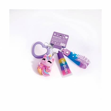AS HappiHobbi: Her World - Beauty - Keychain Unicorn Cat & Lip Gloss  (1081-60024)