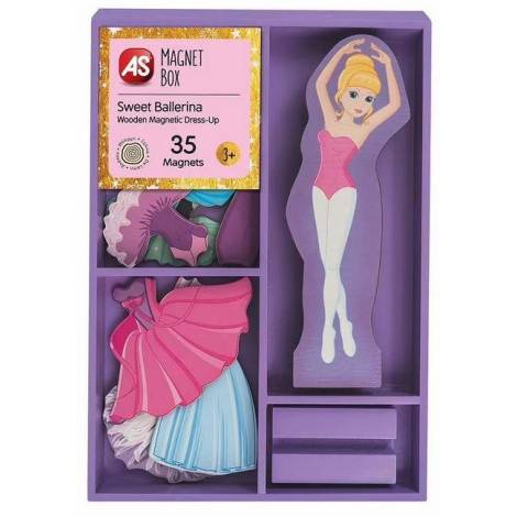 AS Magnet Box: Sweet Ballerina - Wooden Magnetic Dress-Up (1029-64052)