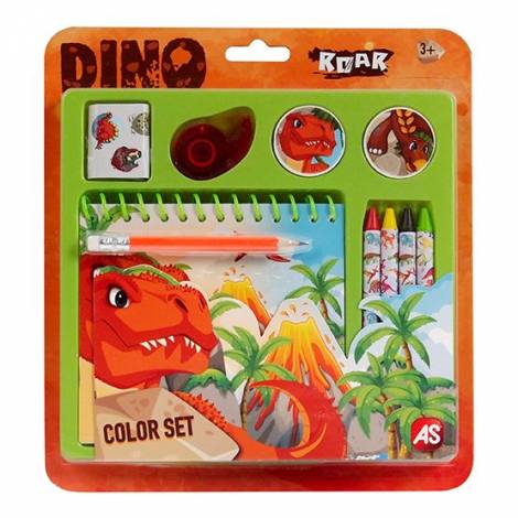 AS Σετ Ζωγραφικής Color Set Δεινόσαυροι Για 3+ Χρονών