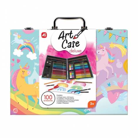 AS Wooden Art Case Deluxe - Unicorn with 100 Accessories (1038-82051)