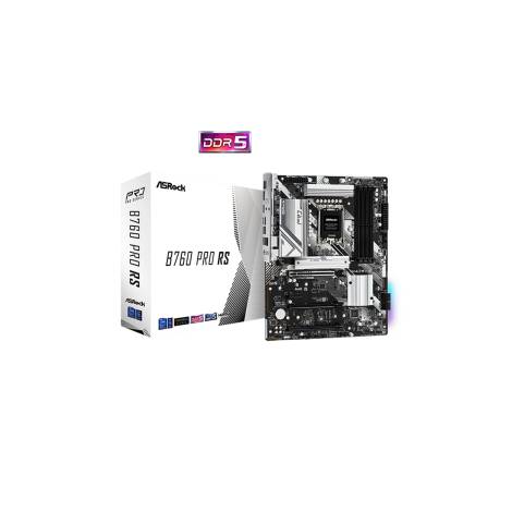 ASROCK MB B760 PRO RS, SOCKET INTEL LGA1700 13th/12th GEN, CS INTEL B760, 4 DIMM SOCKETS DDR5, DP/HDMI/eDP, LAN GIGABIT, ATX, 2YW