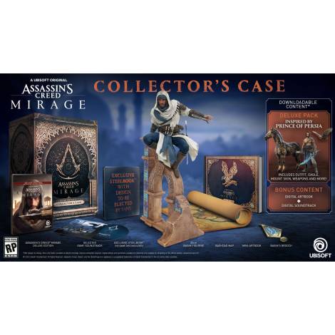 ASSASSINS CREED MIRAGE COLLECTOR EDITION + ASSASSINS CREED MIRAGE DELUXE EDITION (PS5)