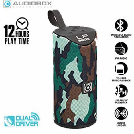 AUDIOBOX PORTABLE WIRELESS SPEAKER BBX LP 6000 CAMO