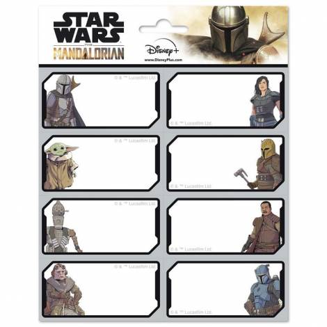 Αυτοκόλλητες Ετικέτες 8x2 STAR WARS THE MANDALORIAN