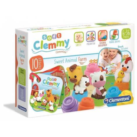 Baby Clementoni: Soft Clemmy Set - Sweet Animal Farm (1033-17174)