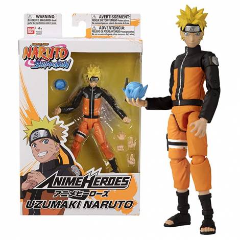 Bandai Anime Heroes: Naruto - Uzumaki Naruto Action Figure (6,5