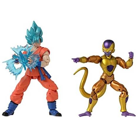 Bandai Dragon Stars Series - Golden Freiza vs. Super Saiyan Blue Goku Battle Pack Action Figures (37169)