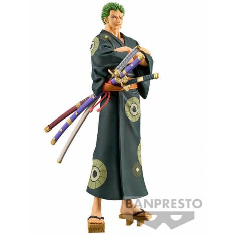 Banpresto DXF - The Grandline Series - Wanokuni: One Piece - Roronoa Zoro Statue (17cm) (88988)