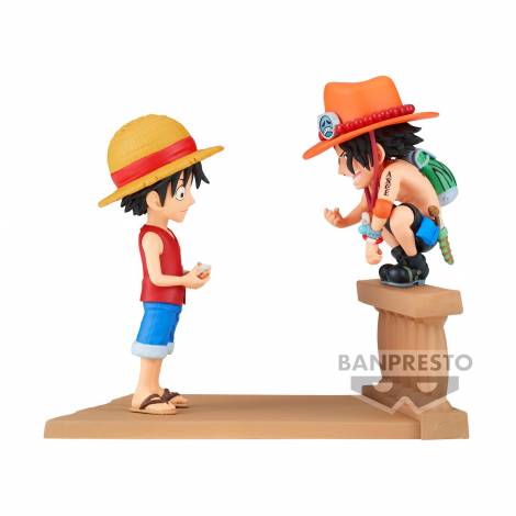 Banpresto WCF Log Stories: One Piece - Luffy & Ace Statue (8cm) (89475)