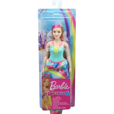 Mattel Barbie Dreamtopia Blonde with Pink Hairstreak, Curvy (GJK16)