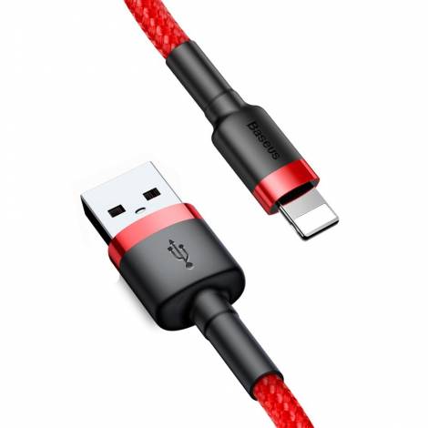 Baseus Καλώδιο Φόρτισης Cafule USB-A σε Lightning 1,5A 3m Κόκκινο CALKLF-R09