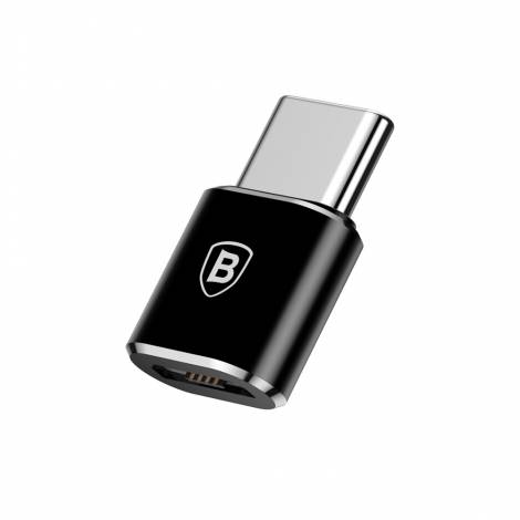 Baseus OTG Αντάπτορας Micro USB σε Type C Μαύρος CAMOTG-01