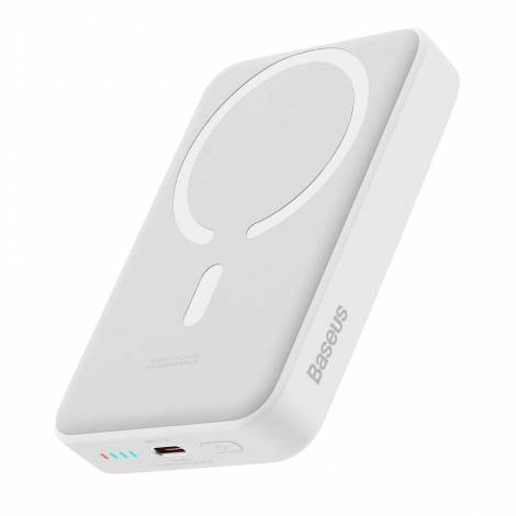 Baseus Power Bank Magnetic Mini MagSafe, Type C 30W 10000mAh Λευκό PPCX110202