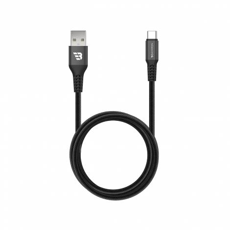 Baykron Καλώδιο USB A male σε Type-C male Μαύρο 1.2m BA-TC-BLK1.2