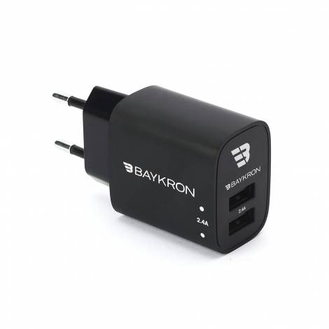 Baykron Smart Wall Adapter EU Dual USB 2.4A 12W BKR-SL-WC-2.4A-EU
