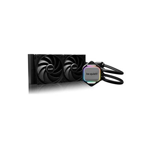 BEQUIET CPU HYDRO COOLER PURE LOOP 2 240MM BW017, INTEL 1700/1200/1150/1151/1155, AMD AM45/AM4, SQUARE ARGB ILLUMINATING COOLING BLOCK, 2x FAN PURE WINGS 3 120MM, 3YW.