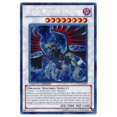 Black-Winged Dragon - CT07-EN002 - Secret Rare - LIMITED EDITION