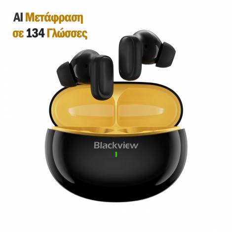 BLACKVIEW BT5.4 ENC EARBUDS WITH AI TRANSLATE FUNCTION BLACK