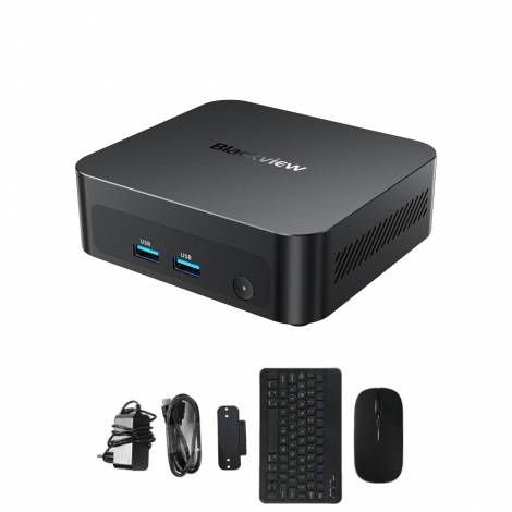 BLACKVIEW MINI PC 8-CORE INTEL CORE 5 210H SET (16GB+512GB) WIN11PRO BLACK