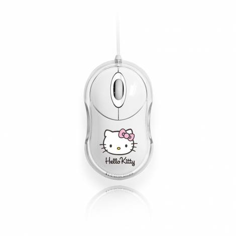 BLUESTORK HELLO KITTY Ενσύρματο Οπτικό Ποντίκι LED BUMPY Λευκό BS-MBUMPY/KITTY/W