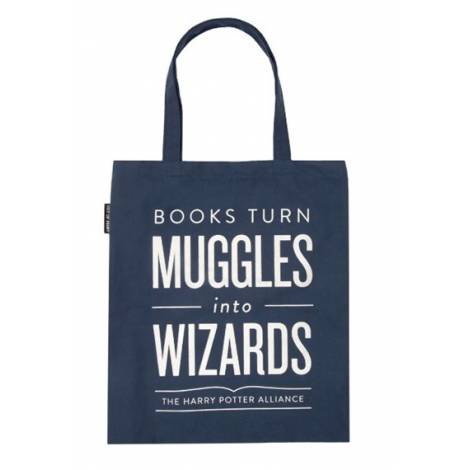 BOOKS TURN MUGGLES INTO WIZARDS TOTE BAG