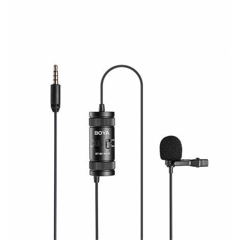 BOYA BY-M1 Pro II wired mic Professional lavalier mic - jack 6m cable Camera Smartphone Tablet
