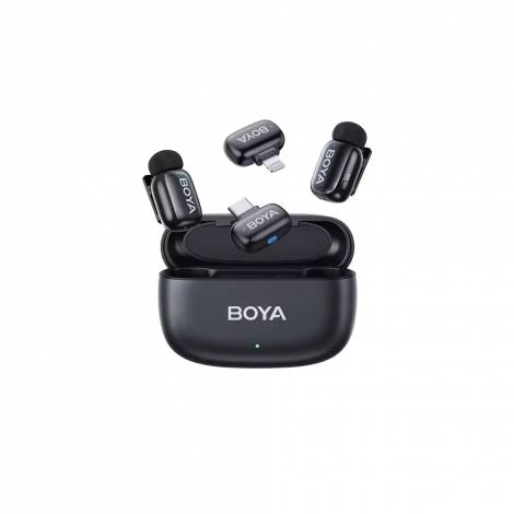 BOYA Mini iPhone Lightning & Type-C - 2,4GHz 2mic Wireless Microphone with Charging Box