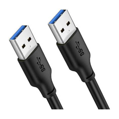 Cabletime USB 2.0 Cable USB-A male - USB-A male Μαύρο 1,5m