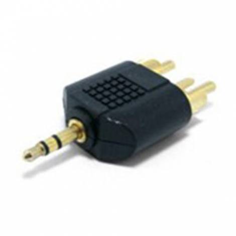 CABLEXPERT 3.5MM PLUG TO 2 x RCA PLUG STEREO AUDIO ADAPTER