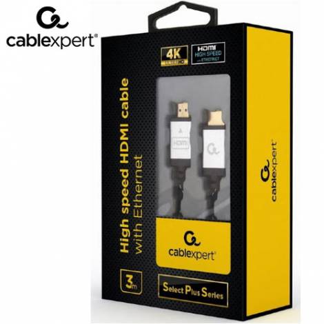 CABLEXPERT 4K HIGH SPEED HDMI CABLE WITH ETHERNET 'SELECT PLUS SERIES' 3M