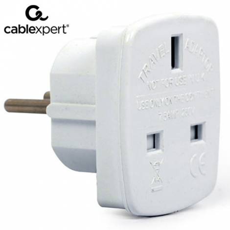 CABLEXPERT AC POWER ADAPTER UK SOCKET TO EU SCHUKO PLUG 7,5A