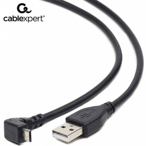 CABLEXPERT ANGLED MICRO-USB CABLE 1,8M