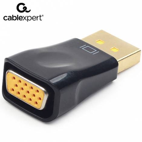 CABLEXPERT DISPLAY PORT TO VGA ADAPTER BLACK