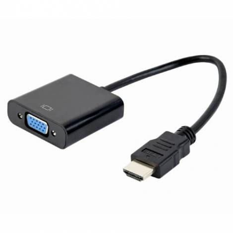 CABLEXPERT HDMI TO VGA ADAPTER CABLE SINGLE PORT BLACK