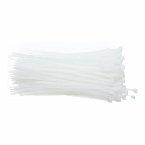 CABLEXPERT NYLON CABLE TIES 300x4.8MM FROST+UV RESISTANT (100PCS/BAG) WHITE