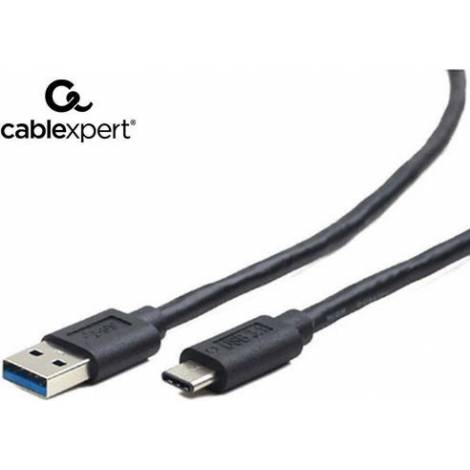 Cablexpert Regular USB 3.0 Cable USB-C male - USB-A male Μαύρο 0.1m (CCP-USB3-AMCM-0.1M)