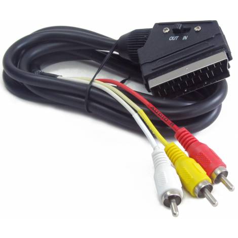 Cablexpert Scart Cable Scart male - 3x RCA male 1.8m (CCV-519-001)